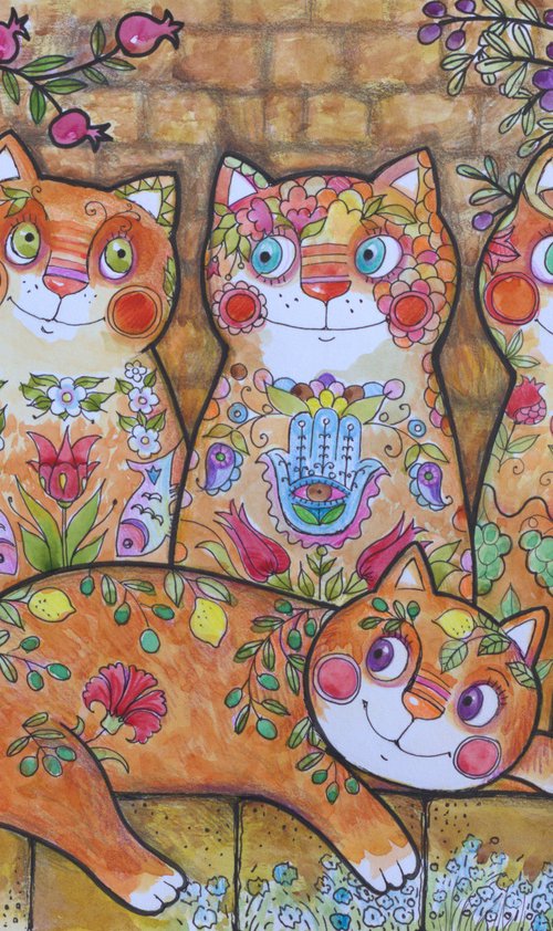 Oriental cats by Oxana Zaika