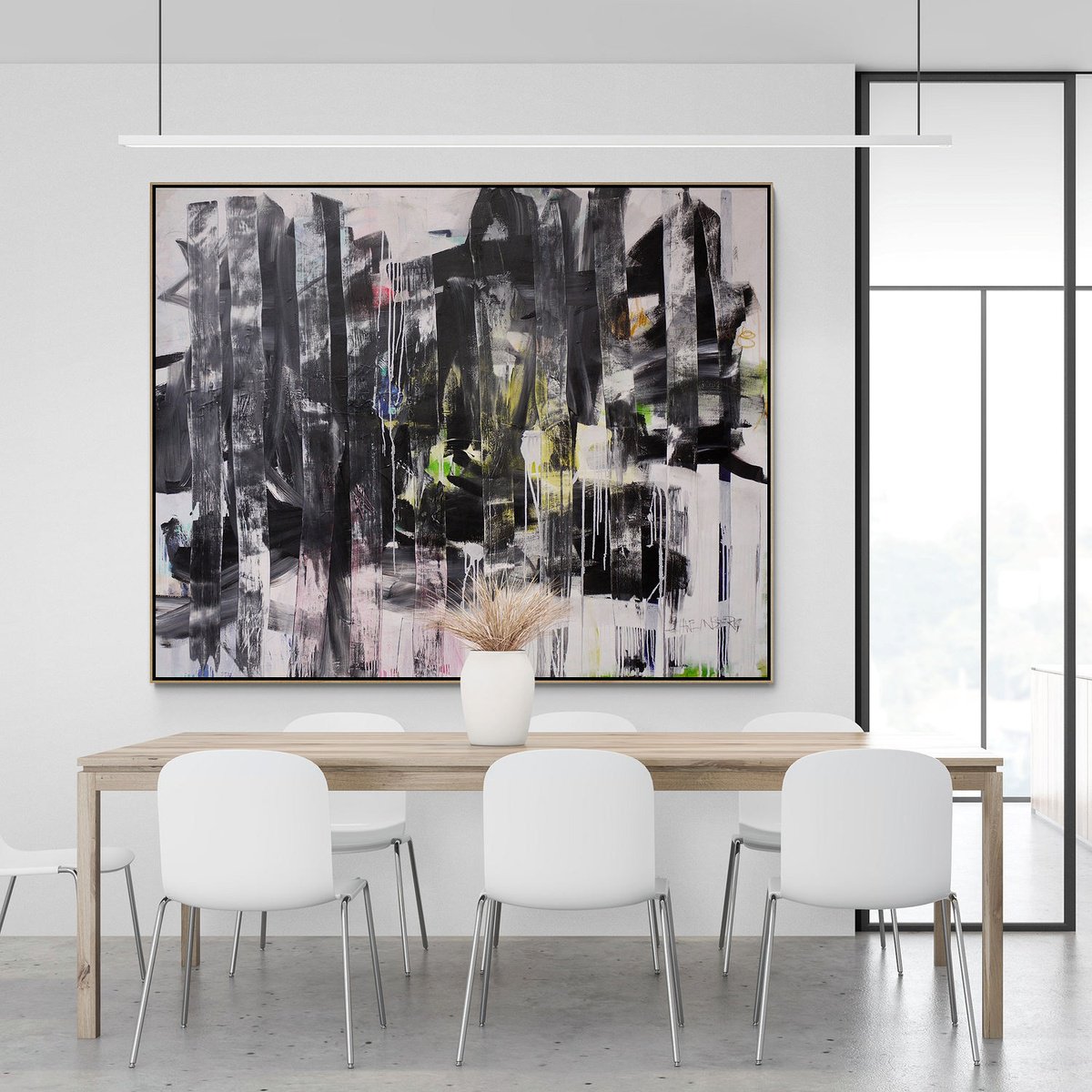 Expressive Abstract Painting By Daniela Schweinsberg, 79 X 63, Artist