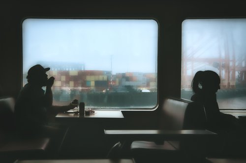 Les Passagers du Bainbridge Ferry by EMILIEN ETIENNE