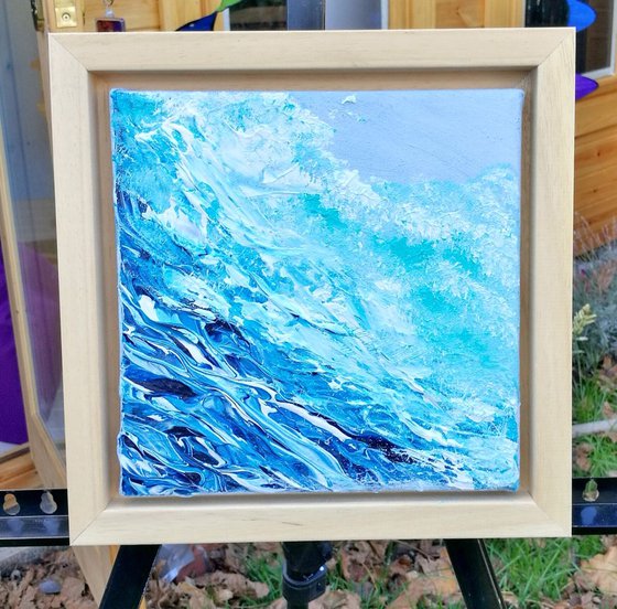 Surf 5, Seascape, small, framed, gorgeous