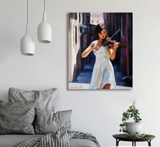 The violin player