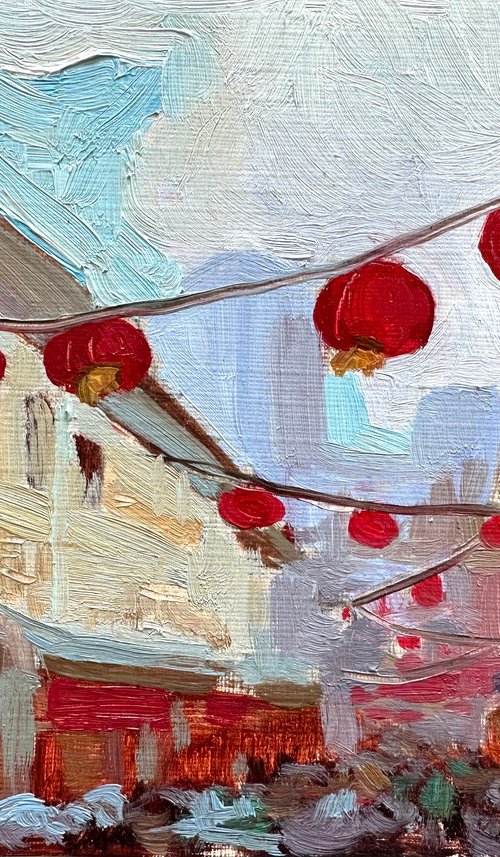 Chinatown lanterns by Anna Bogushevskaya