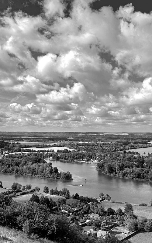 River Seine Panorama, Normandy by Alex Cassels