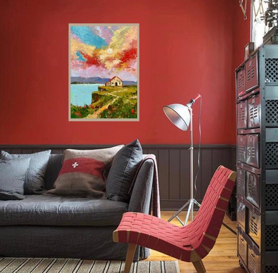 Sunset Over Skye Cliffs