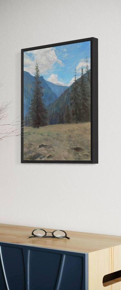 Mountain valley by Bohdan Vykhrenko