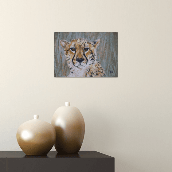 Cheetah / From the Animal Portraits series /  ORIGINAL PAINTING