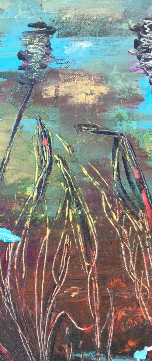 Marsh grasses. Abstract by Anya Getter