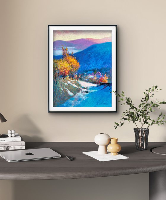 First Snow in the Carpathians