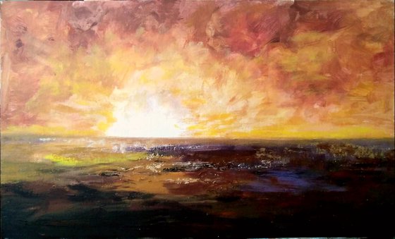 African egrets at sunset