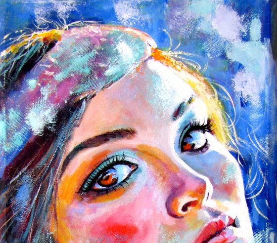 Girl with brown eyes II