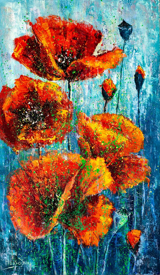 Red poppies