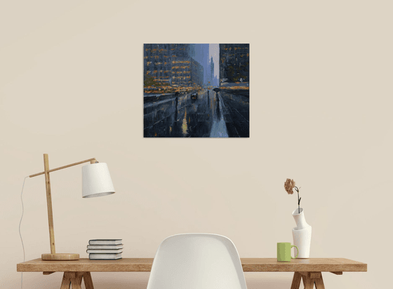 The Rainy Day In New York - New York painting