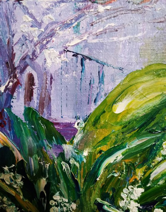 Lily of the valley Plein Air Painting