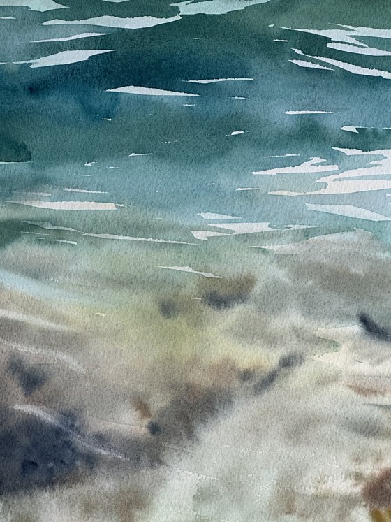 Calm Under Transparent Waves