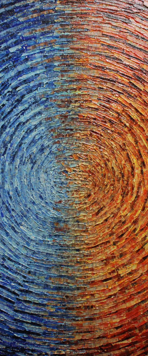 Red blue mixed shine by Jonathan Pradillon