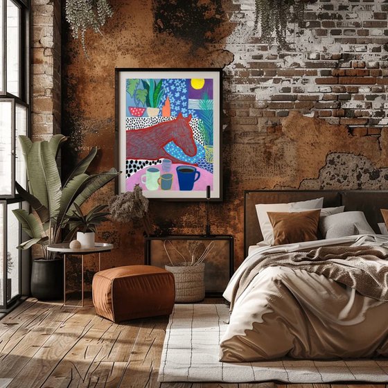 Horse in a Room Full of Color