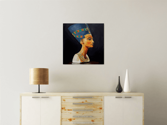 Nefertiti oil painting on canvas Ancient Egypt