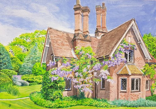 Cottage and Gardens by Adam R Tucker
