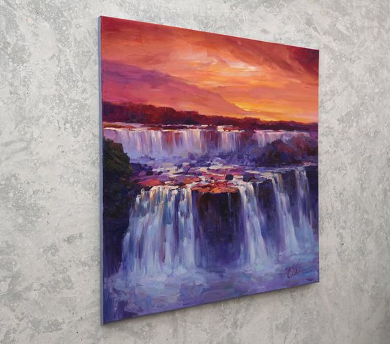 Golden Light Above the Falls