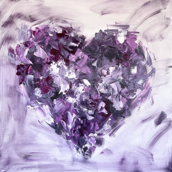 HEAR MY HEART - Violet. Beautiful. Love. Senses. Soul. Life. Abstraction. Flowers.