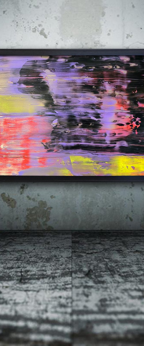 "Are You Serious?" - Original PMS Acrylic Painting On Plexiglass, Framed - 38 x 26 inches by Preston M. Smith (PMS)