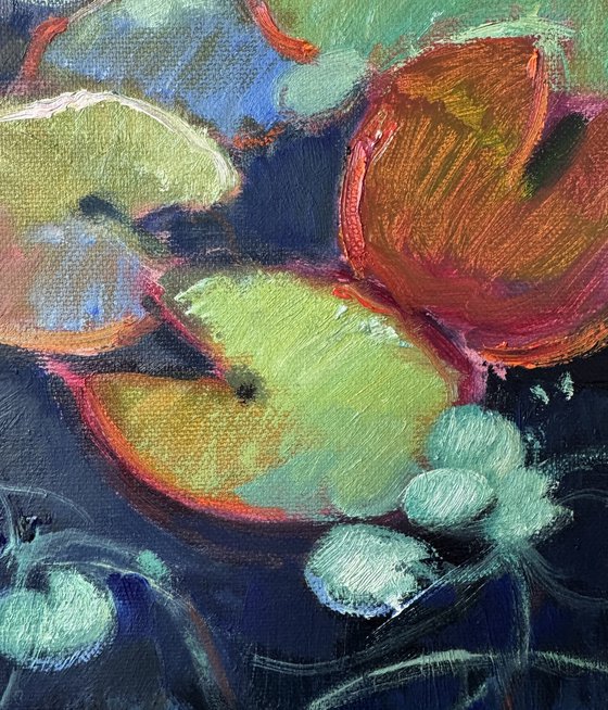 Landscape with water lilies