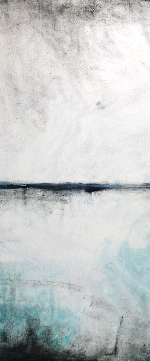 Ink with turquoise I by Maja Gajewska