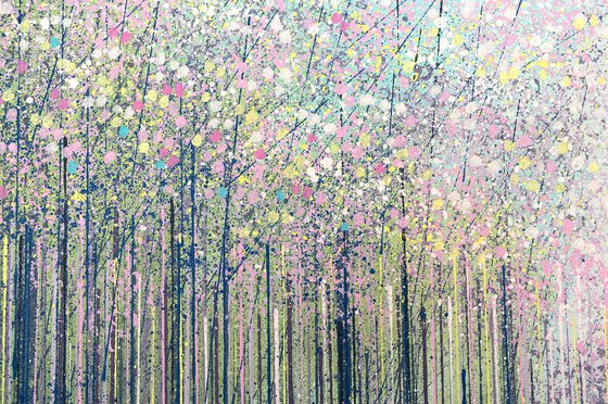 Blossom Trees By The Lake