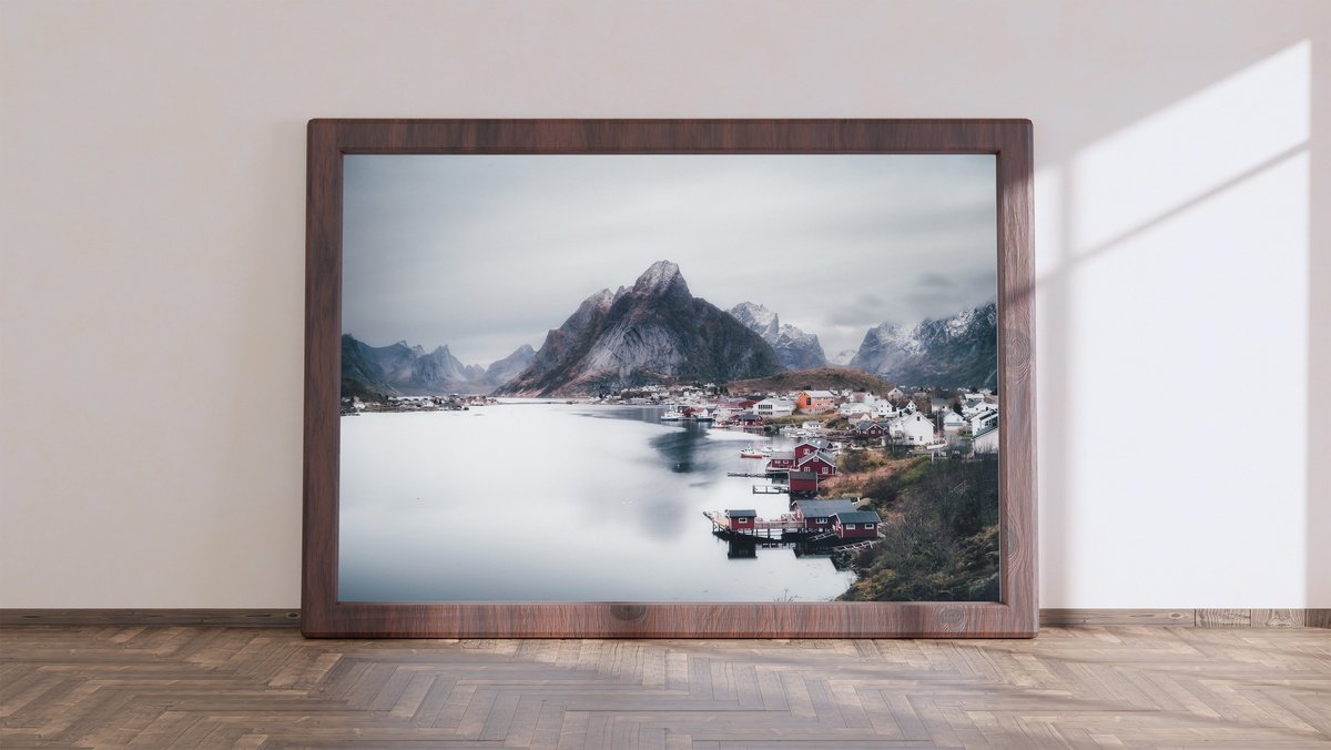 Impressionistic Landscape Photograph By Karim Carella, 33 X 24", Nordland #21, Original Artwork