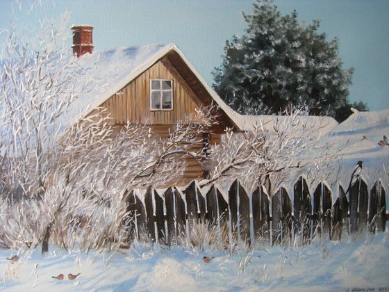 Winter Day, Rural Landscape