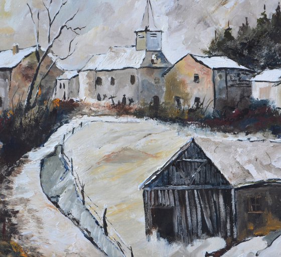 Nestled in the snow