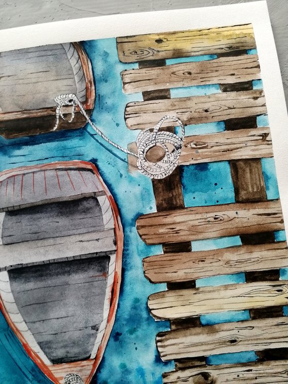 Boat painting