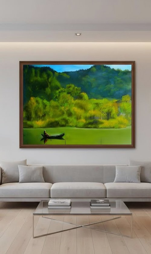 Bon Voyage - Art Decor - Landscape by Kharl Louis-Jean