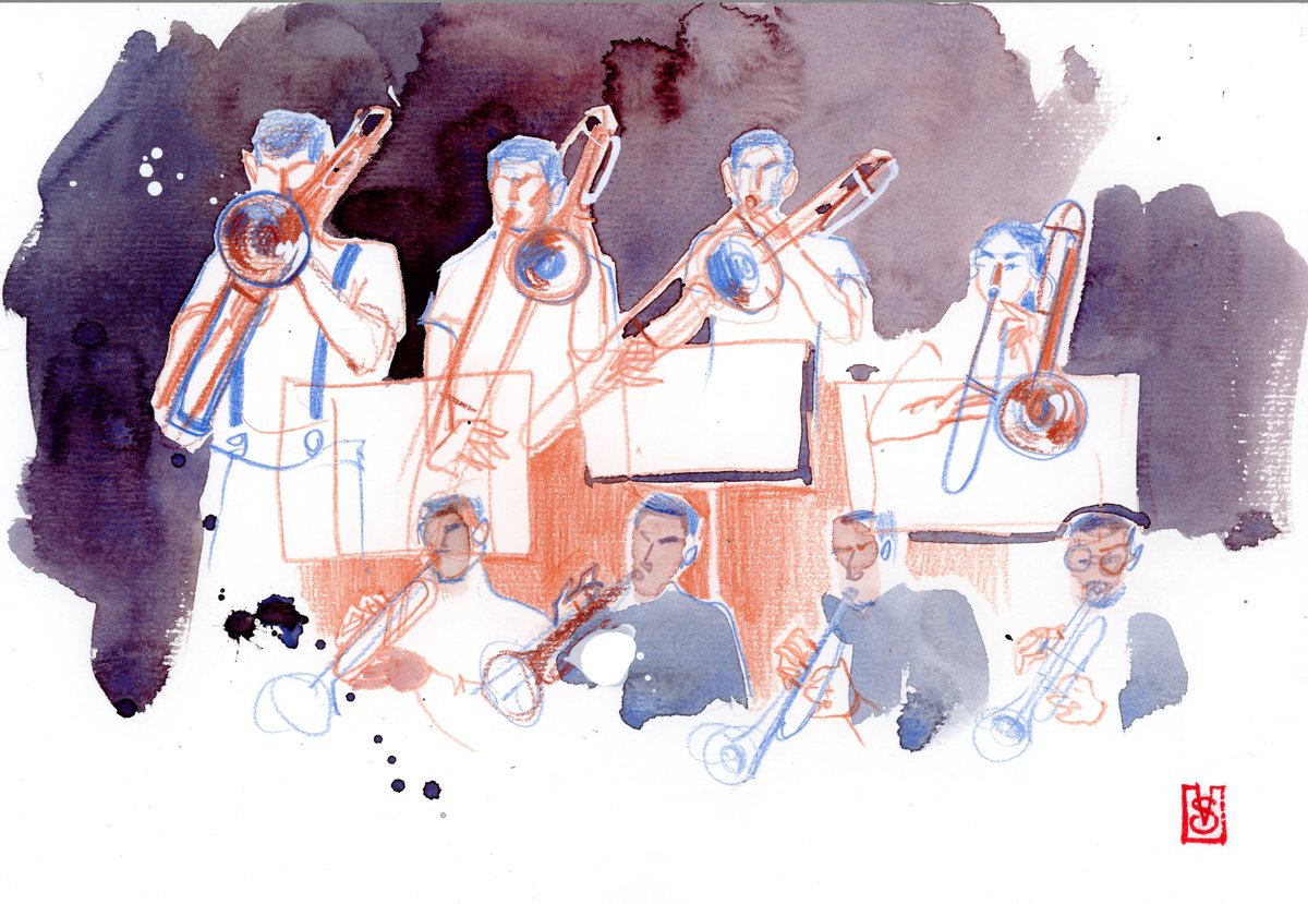 Musicians: Trumpeter by Victoria Sevastyanova