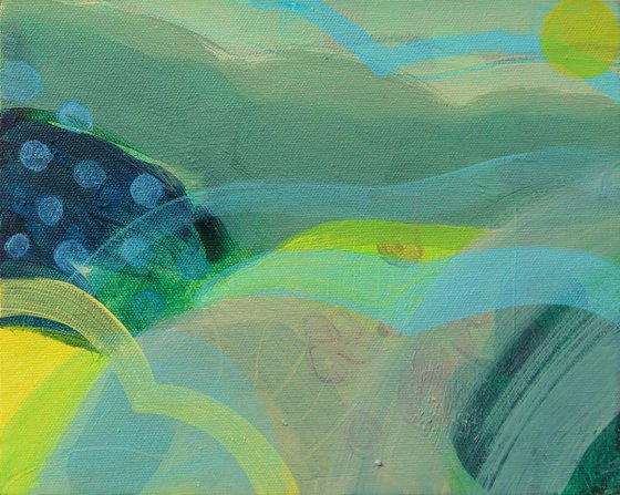 Blue Spotty Landscape