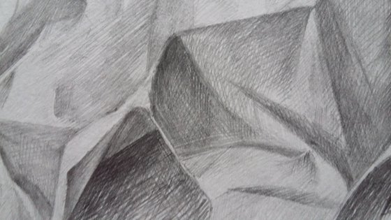 Abstract original pencil drawing #2