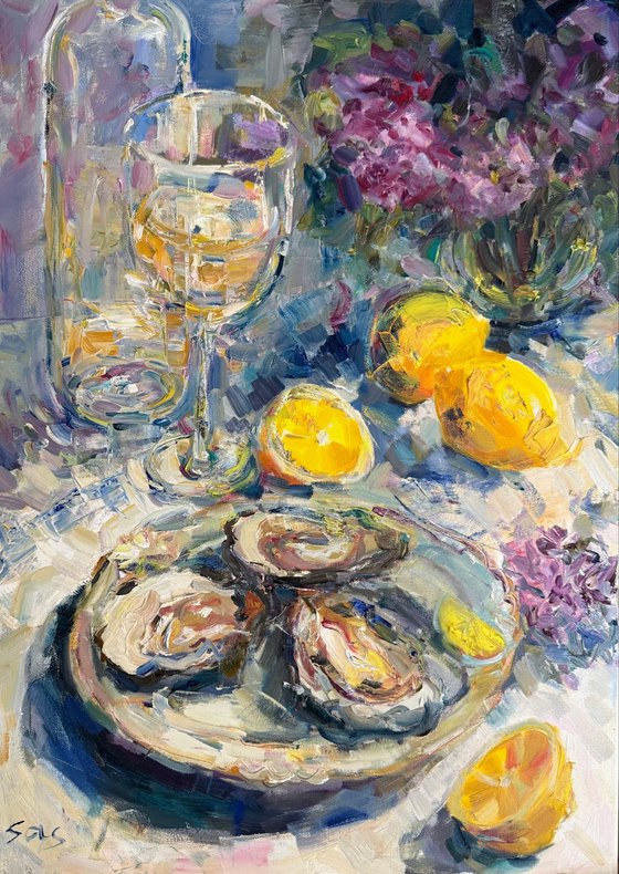 Still life with oysters