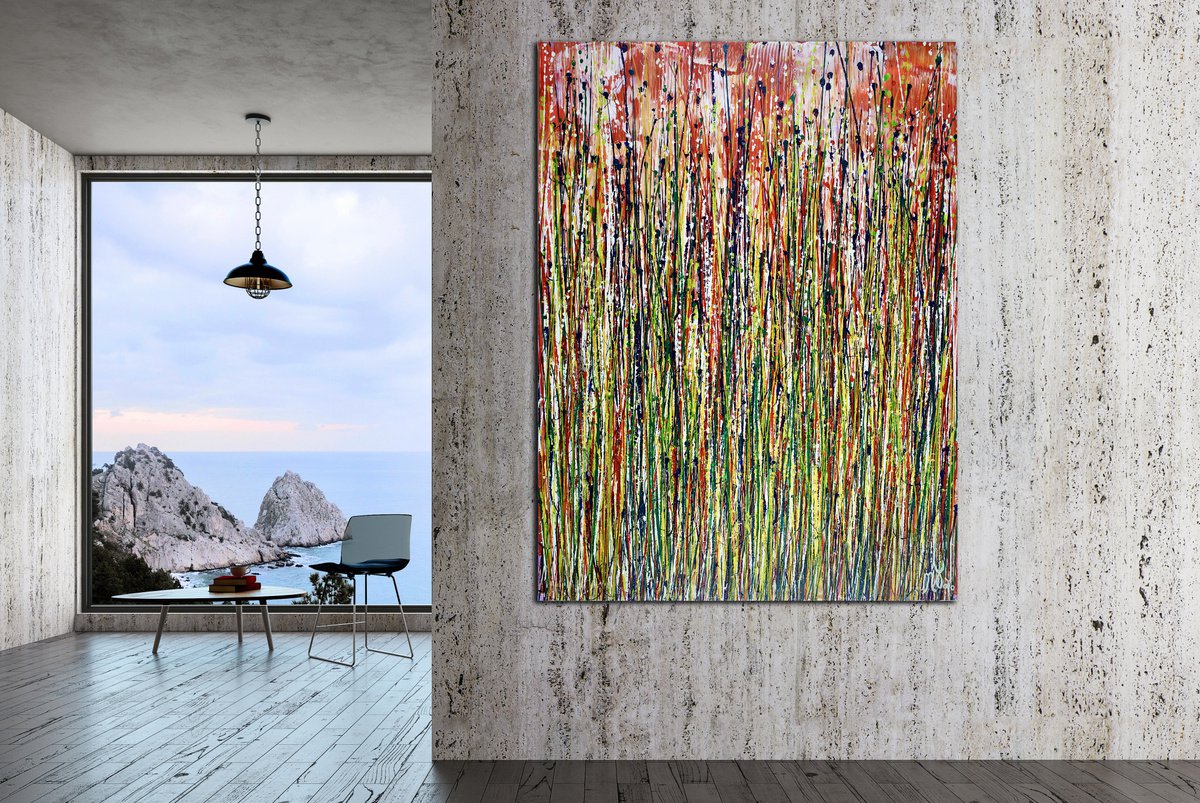 Caribbean Synergy (A Closer Look) By Nestor Toro, 36 X 48, Artwork For Sale On Artfinder