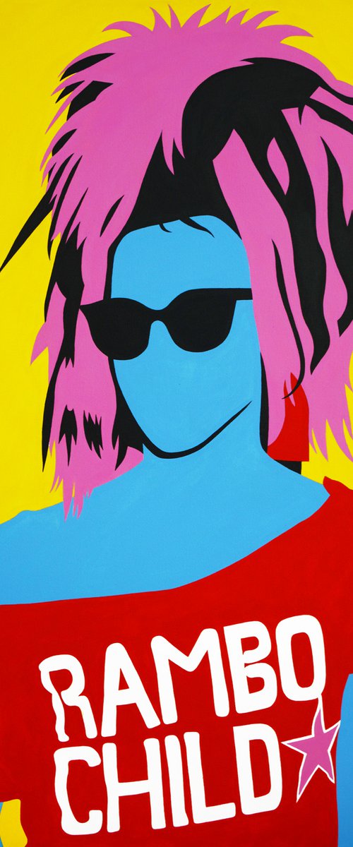 Faceless Portrait - Tony James (Sigue Sigue Sputnik) by Pop Art Australia