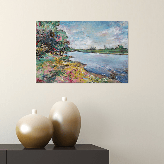 “The Riverbank. May.”