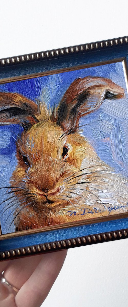 Cute rabbit by Nataly Derevyanko