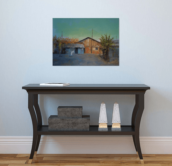 Landscape (70x50cm, oil painting, impressionistic)