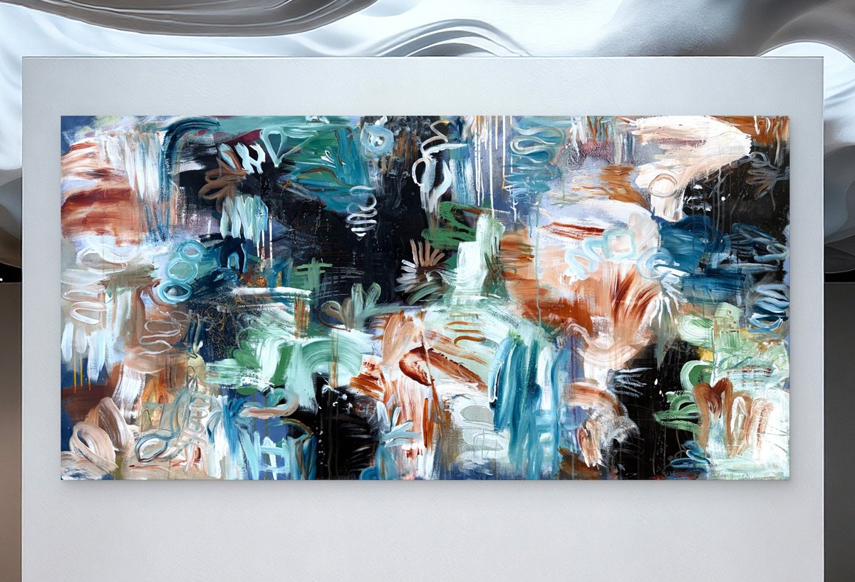 Wild Estuary By Theodor Anghel, 60 X 30, Artwork For Sale On Artfinder