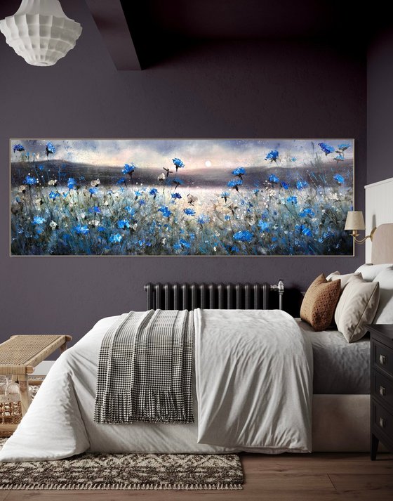 Cornflowers Under The Moon No11