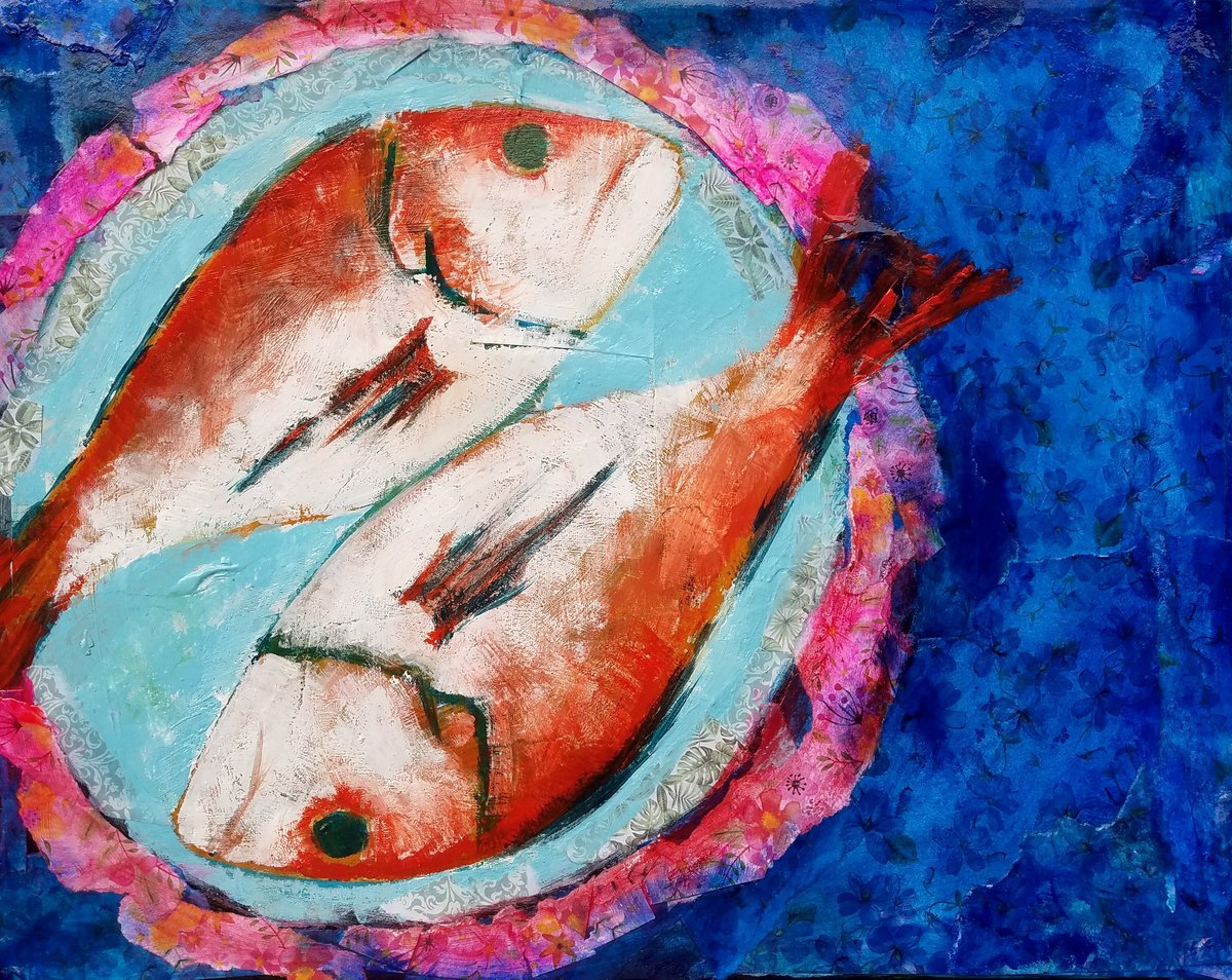 Fish on Tray by Kevin Blake