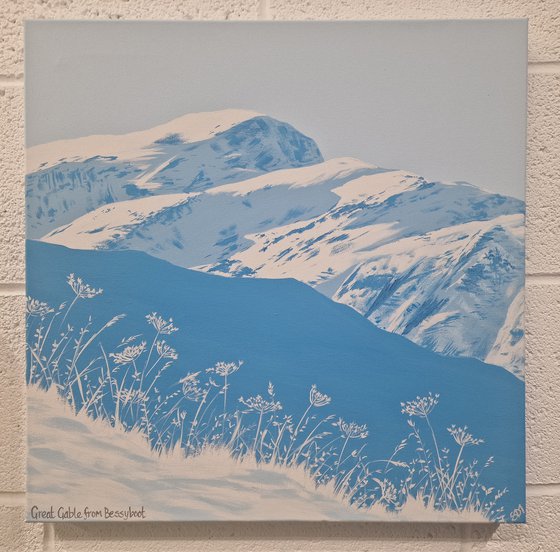 Great Gable from Bessyboot, The Lake District