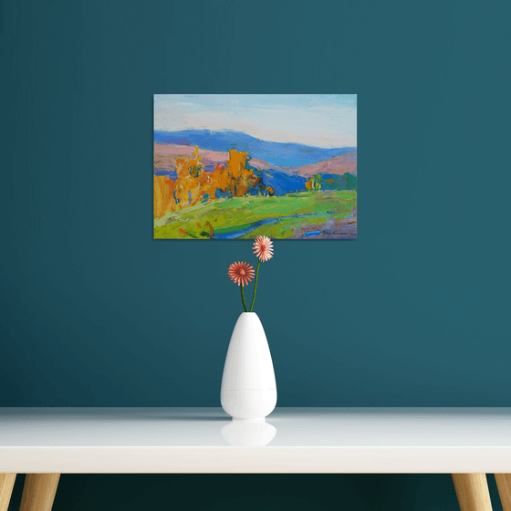 Warm days Mountain landscape