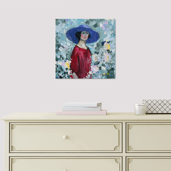 Woman Among the Flowers