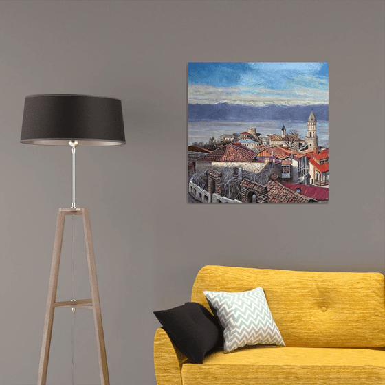 Sighnaghi, View over Alazani Valley