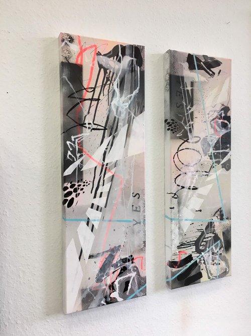 YES I (diptych ) by Bea Schubert